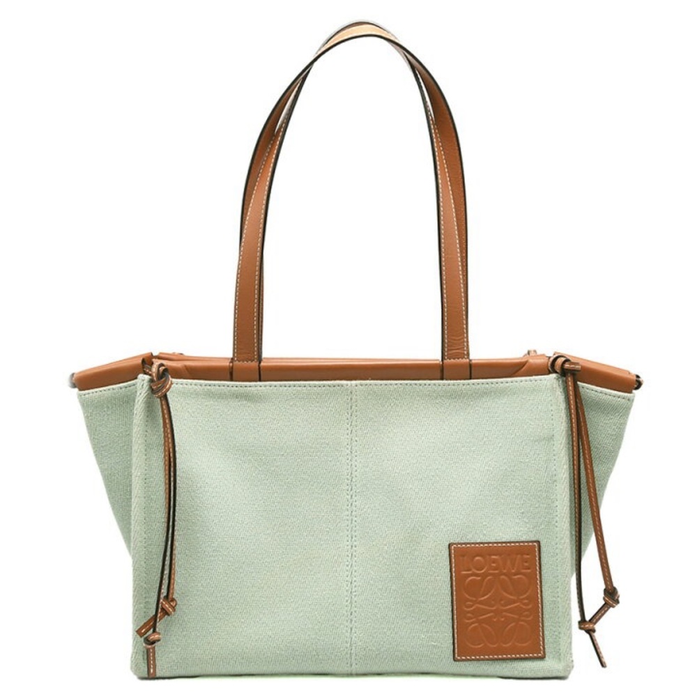 Loewe Pastel Green Anagram Cushion Tote, like new - Picture 2 of 6